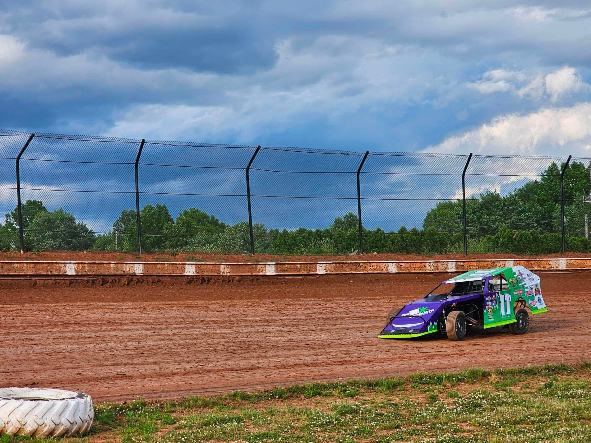 Ryan Johnston #11 EconoMod under stormy skies — latest video on Facebook